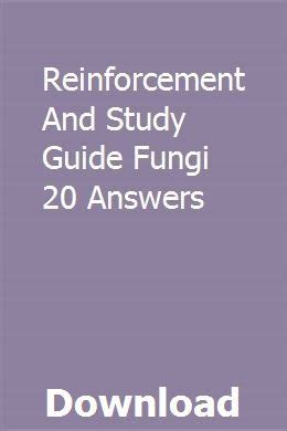 Reinforcement and study guide answers fungi. - Vauxhall zafira 2008 manuale di riparazione per officina.