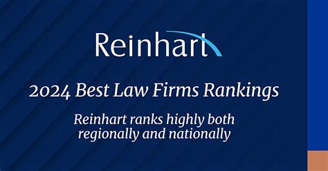 Reinhart Ranked Among Top Law Firms In the Nation