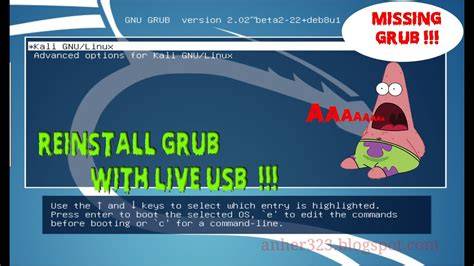 Reinstall grub from live usb.  Boot options. 1) from Live USB so that it becomes the master. ...