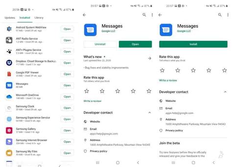 Reinstall messages app.  This article has more information about the apps t...