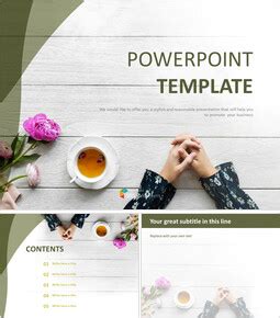 Relaxing Tea Time Free Google Slides Backgrounds