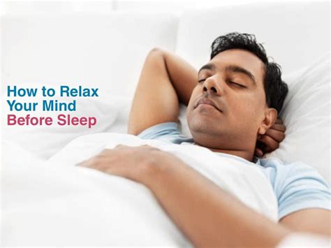 Relaxing Your Mind Before Sleep