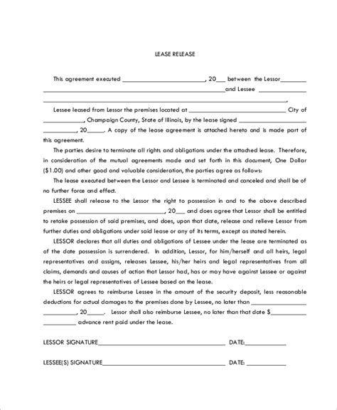 Release Agreement Template Download Classles Democracy