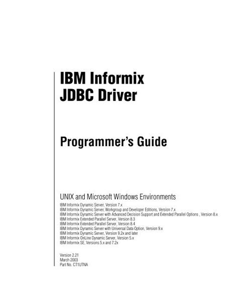 Release Notes for IBM Informix JDBC Driver