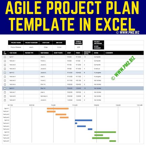 Release Plan Template Excel Beautiful Free Agile Project Management Te… Agile project