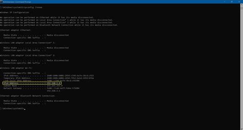 Release and Renew Your IP Address in Microsoft Windows