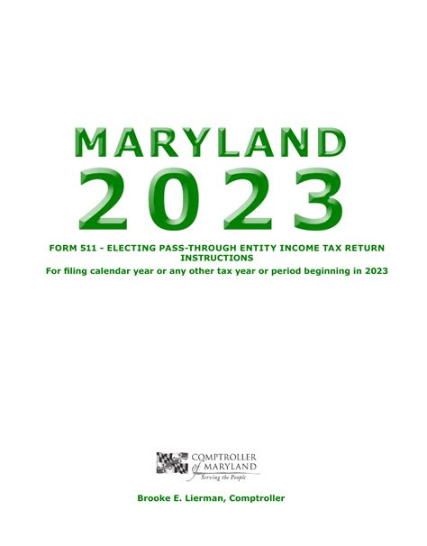 Release of Maryland Form 511 and What it Means for Your Tax Return