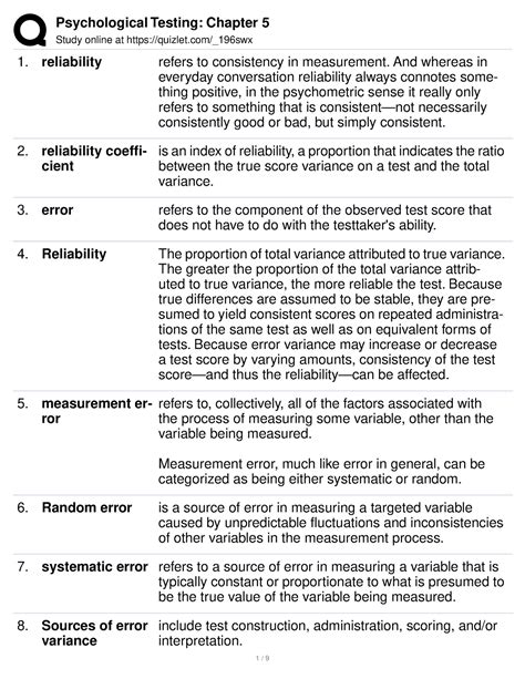 Reliability Refers To Quizlet