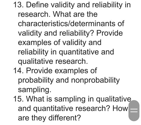 Reliability and Validity Flashcards Chegg.com