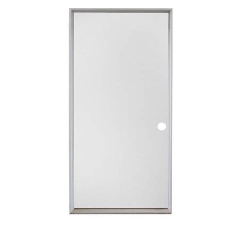 36 in. x 80 in. Premium 9 Lite Primed White Right-Hand Inswing Steel Prehung Front Exterior Door with Brickmold By combining the strength of steel and the By combining the strength of steel and the elegance of high-definition decorative panels, you will enjoy the ultimate in security and beauty with the Masonite 9 Lite Primed Steel Entry Door ... . Reliabilt 36 in x 80 in