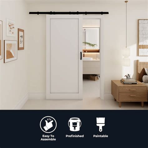 Reliabilt barn door installation.  Shop RELIABILT 80-in x Easy-Install Whit...