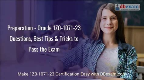 Reliable 1z0-1071-23 Test Tips