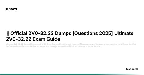 Reliable 2V0-32.22 Test Questions