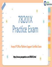 Reliable 78201X Test Preparation