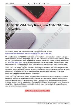Reliable AD0-E400 Study Notes
