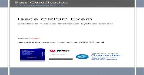 Reliable CRISC Test Sims
