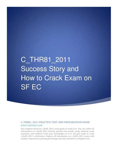 Reliable C_THR81_2011 Exam Papers
