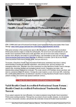 Reliable Health-Cloud-Accredited-Professional Study Notes