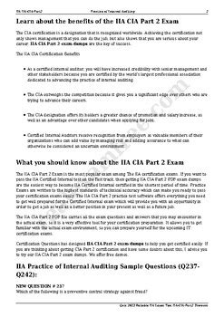 Reliable IIA-BEAC-MS-P2 Exam Answers