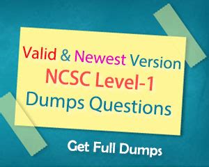 Reliable NCSC-Level-1 Dumps Questions