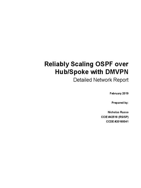 Reliably Scaling OSPF over Hub/Spoke with Cisco DMVPN