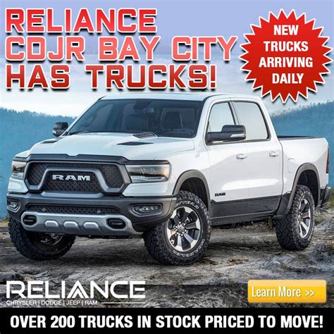 Reliance Chrysler Dodge Jeep Ram Dealership in Bay City, Texas