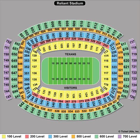 Full NRG Stadium Seating Guide. For most events, rows in Section 115 are labeled 1-2, A-Z, AA-JJ. For football games, row A is usually the first row. Row A is usually the first row for concerts. An entrance to this section is located at Row JJ. When looking towards the field/stage/court, lower number seats are on the left.. 