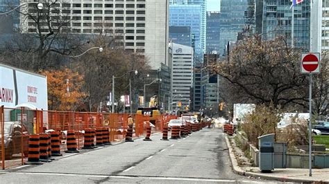 Relief for drivers as downtown construction work pauses for winter break