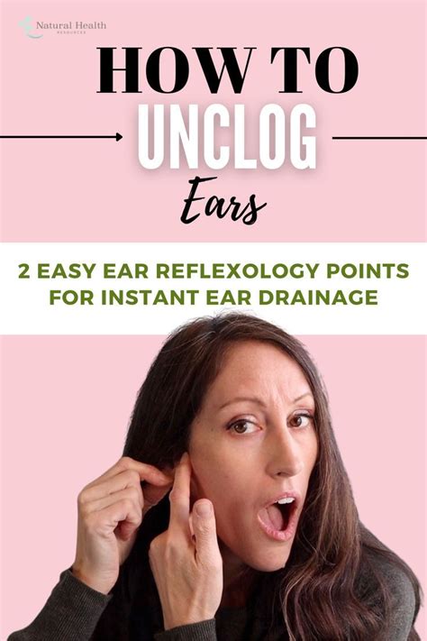 Relieve fluid in ear