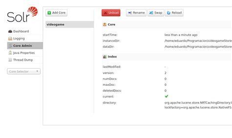 Reload solr core.  Sep 14, 2014 · Reload SOLR core or update with commit to r...