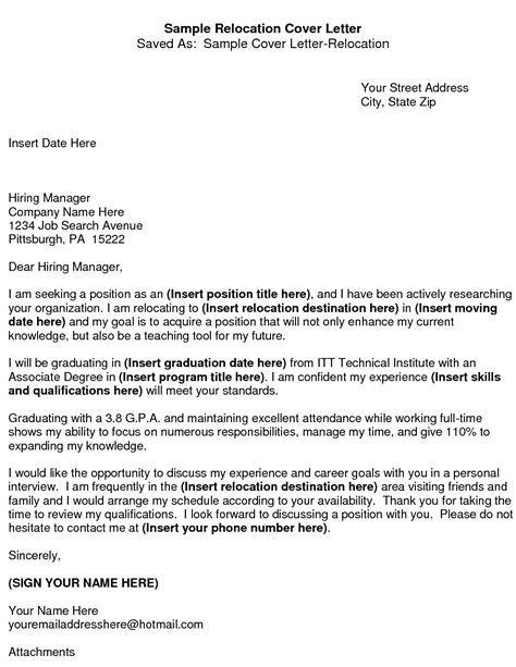 Relocation Cover Letter Tips from Cover Letter Proofreader
