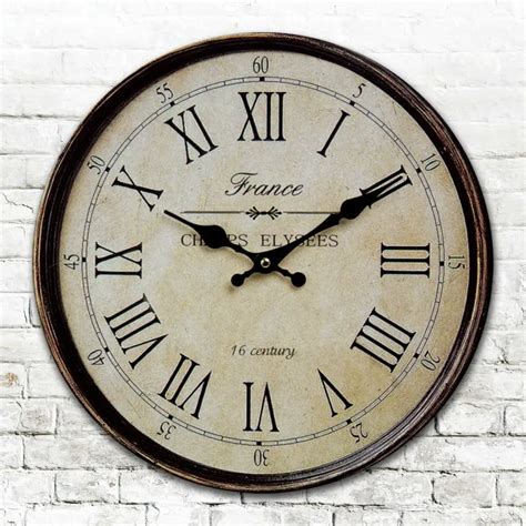 Relogio De Parede Vintage Retro Grande AliExpress.