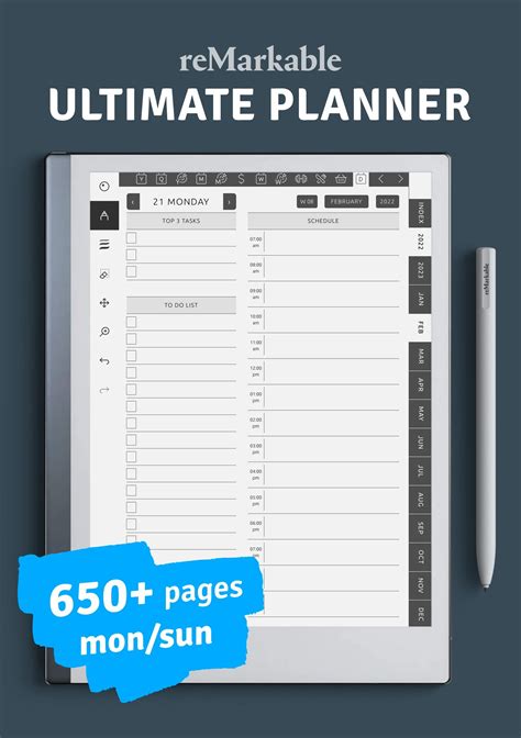 Remarkable 2 Planner Templates Free