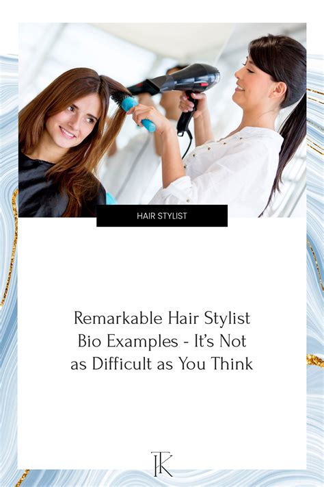 Remarkable Hair Stylist Bio Examples: It's Not as Difficult ...