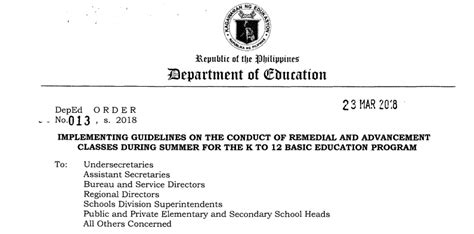 Remedial program 2018 pdf.  2.  2018 (Implementing Guidelines on the Conduct of...