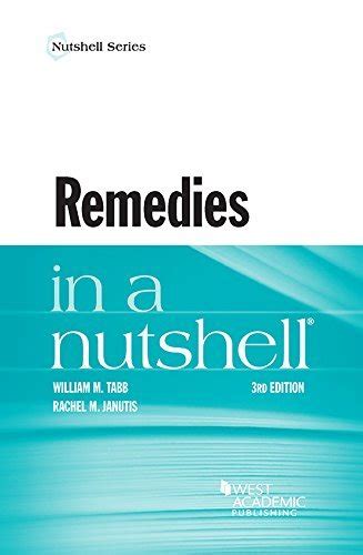 Full Download Remedies In A Nutshell Nutshells By William Murray Tabb
