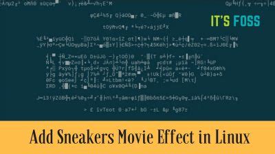 Remember Sneakers Movie? Get That Effect In Linux Terminal - It