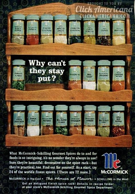 Remember these old McCormick-Schilling spice racks from the 60s?