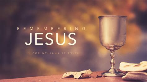 Remembering Jesus