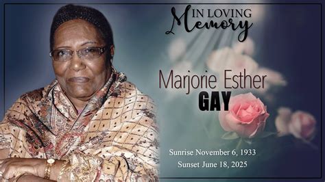 Remembering Marjorie Esther Gay