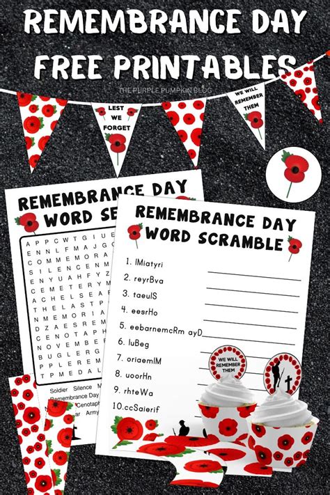 Remembrance Day Free Printables