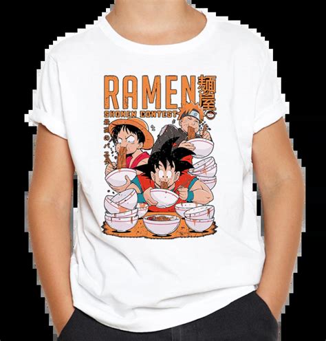 Remera Dragon Ball Naruto One Piece NIÑO - Tienda Uke