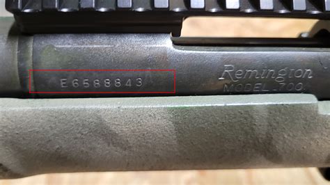 The following serial number information is for Remingtion firearms manufactured after 1921. Remingtons manufactured after 1921 have a code located on the left side of the barrel near the frame that identifies the year and month of manufacture. The following letters correspond to the months of the year, for example B=January, L= February and so on:. 