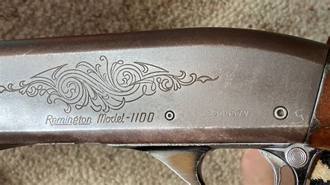 The serial number on a Remington 1100 barrel is typically loca