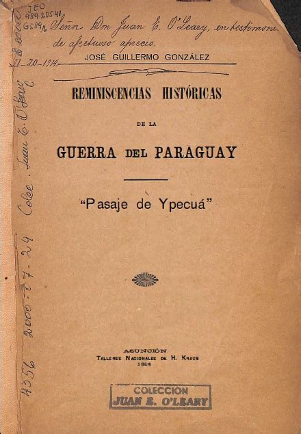 Reminiscencias históricas de la guerra del paraguay. - Guida della città vecchia 119 modifiche.