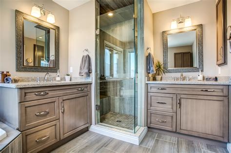 Remodel bathroom cost. Oconomowoc, WI Hallway Bathroom · Features: Custom Cabinets, Walk-In Shower, Wood Shower Door Panels, Kohler Plumbing Fixtures, Tiled Floor, Tiled Shower, ... 