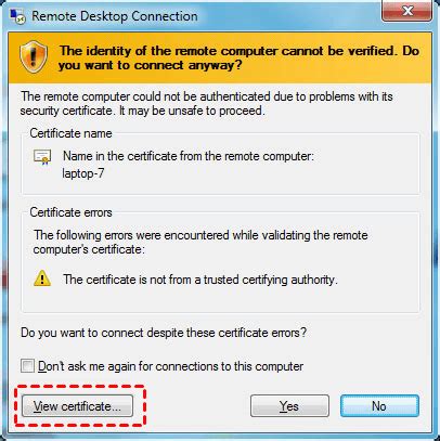 Remote Desktop Certificate Expired