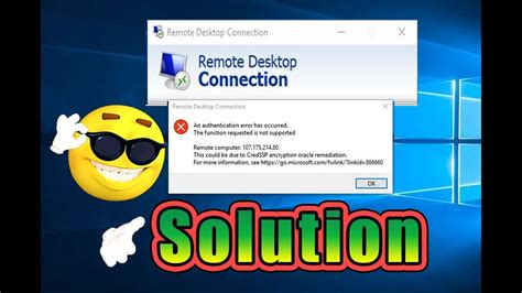 Remote Desktop Connection problem: Remote computer …