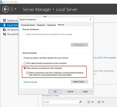 Remote Desktop Protocol settings in Windows Server 2003 and in …