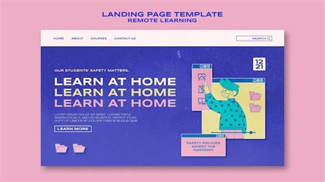 Remote Learning PSD - Freepik